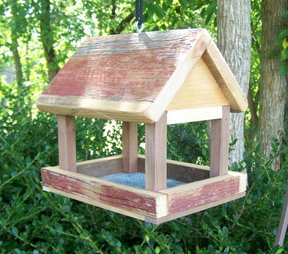 Handcrafted Wood Bird Feeder * Rustic Bird Feeders